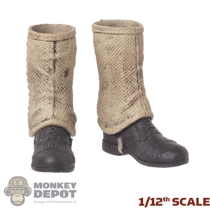 Boots: POP Toys 1/12th Mens Molded Boots w/Gaiters