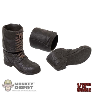 Boots: POP Toys 1/12th Mens Molded Jump Boots