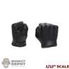 Hands: POP Toys 1/12th Mens Molded Black Fists