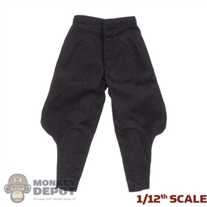 Pants: POP Toys 1/12th Mens WWII German Black Officer Trousers