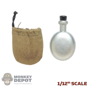 Bottle: POP Toys 1/12th WWII Russian Canteen w/Cover (Metal)