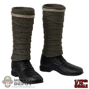 Boots: POP Toys 1/12 Mens Molded Russian Boots w/Puttees