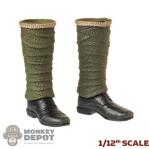 Boots: POP Toys 1/12 Mens Molded Russian Boots w/Puttees