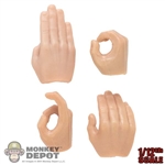 Hands: POP Toys 1/12th Mens Right Hand Set of 4