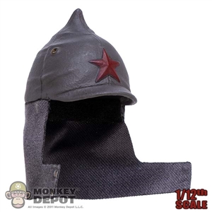 Helmet: POP Toys 1/12th WWII Russian Molded Red Army Cap