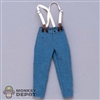 Pants: QO Toys Civil War Army Mens Pants w/ Suspenders