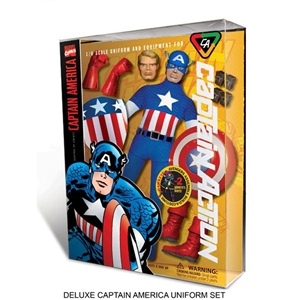 Boxed Set: Round 2 Corp Captain Action "Captain America" Deluxe Costume Set