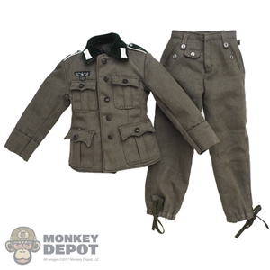 Uniform: Royal Best German WWII M36 Wool Field Tunic Grey w/Insignia