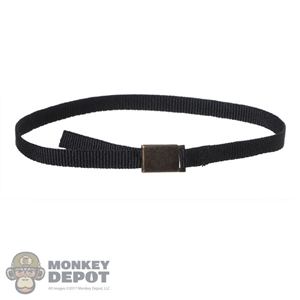 Belt: Redman Mens Black Belt w/Metal Buckle