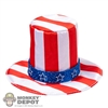 Hat: Star Ace Mens Stars and Stripes Tall Top Hat