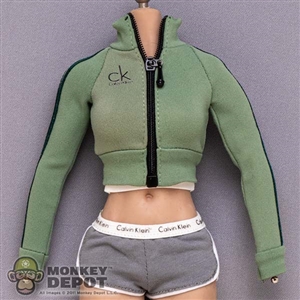 Coat: SA Toys CK Green Female Track Jacket