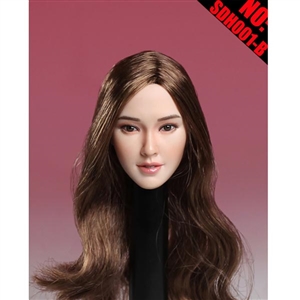 Head: Super Duck Asian Sculpt w/Brown Hair (SUD-SDH001B)