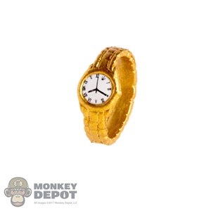 Watch: Super Duck Gold Watch w/White Face