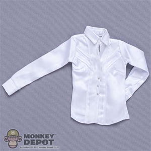 Shirt: Super Duck Female White Dress Shirt