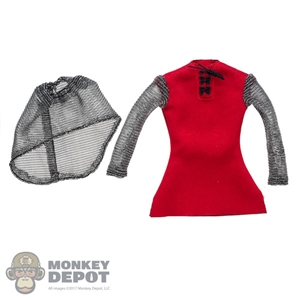 Shirt: SGToys Female Red Top w/Chainmail Arms + Skirt