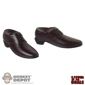 Shoes: Shark Toys 1/12th Mens Molded Brown Dress Shoes