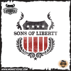 Sons of Liberty: Distressed Logo Men's T Shirt - White