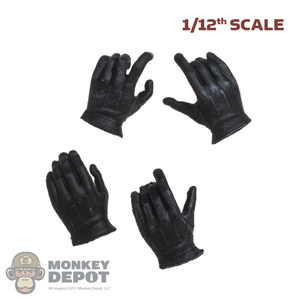 Hands: Soap Studio 1/12th Mens Black Molded Hand Set