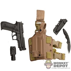 Pistol: Soldier Story SIG 226 w/Light, Holster, Knife