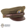 Hat: Soldier Story Mens Officer Service Hat w/Brown Lid