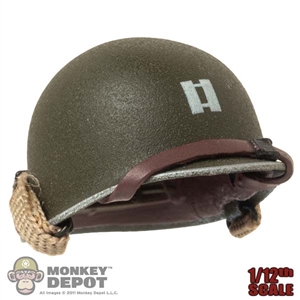 Helmet: Soldier Story 1/12th Mens M1 Helmet w/ Captain Rank (Metal)