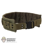 Belt: Soldier Story Mens Green Pistol Belt w/Pad