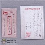 Papers: Soldier Story Chinese Letter w/ Envelope