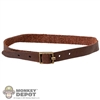 Belt: Soldier Story Mens Brown Leather-Like Belt