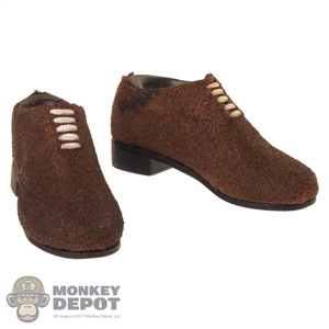 Shoes: SW Toys Mens Brown Suede-Like Shoes