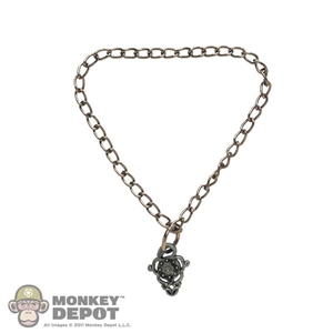 Jewelry: SW Toys Mens Silver Necklace w/ Pendant