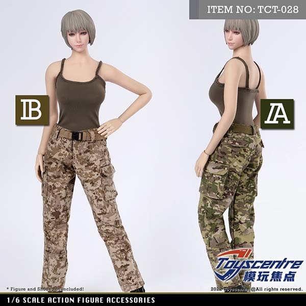 Monkey Depot - Outfit Set: Toys Centre Camo Tactical Military Combat Top  and Pants Set (TCT-028)