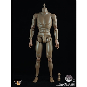 TTL Toys Action Figure Male,  Brown (Muscular) (TTL-T3.0C)