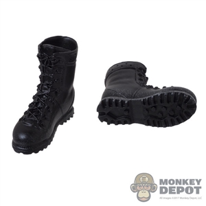 Boots: Toys Works Black Weathered Molded Boots