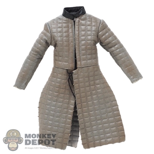 Coat: ThreeZero Grey Long Padded Coat