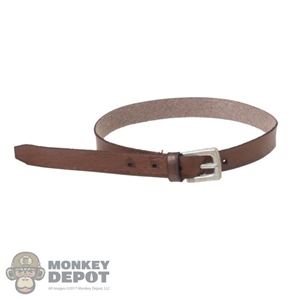 Belt: ThreeZero Mens Brown Leather-Like Belt