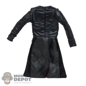Coat: ThreeZero Mens Leather-Like Leather Gambeson (Weathered)
