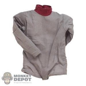 Shirt: ThreeZero Mens Gray Long Sleeve Shirt