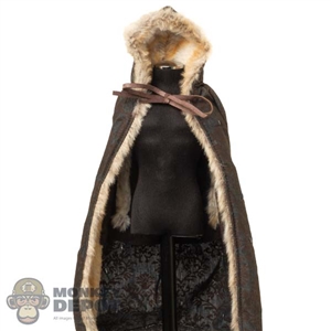 Cloak: ThreeZero Mens Hooded Cloak w/Fur (Weathered)