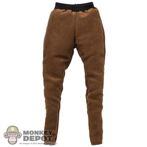 Pants: ThreeZero Mens Brown Trousers w/Padding