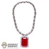 Chain: ThreeZero Mens Molded Red Amulet