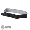Belt: Ujindou Mens Black Leather-Like Belt