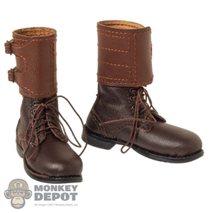 Boots: Ujindou Mens M1943 U.S. Two-Buckle Boots w/Feet