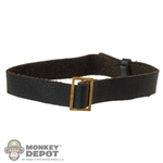 Belt: Ujindou Mens Black Leather-Like Belt