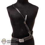 Belt: Ujindou Mens German Leather-Like Waffen Belt