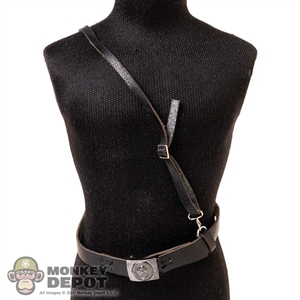 Belt: Ujindou Mens German Leather-Like Waffen Belt