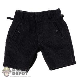 Shorts: Ujindou Mens Black Corduroy  Shorts