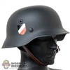 Helmet: Ujindou Mens German Stahlhelm Helmet (Metal)