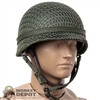 Helmet: Ujindou Mens M1 Helmet w/ Netting  (Metal)