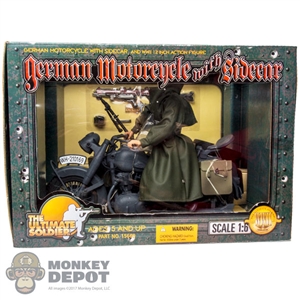 Boxed Vehicle: 21st Century Toys 1/6 WWII German Motorcycle w/Sidecar & Figure (15600)