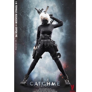 Boxed Figure: Very Cool Female Assassin "Catch Me" w/Scar (VCF-2033B)